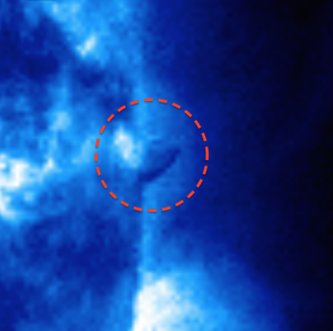 Nasa Image UFO Orbiting Sun