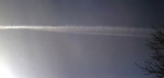 Clear Sunday Morning Midwest Sky Ripped with Chemtrail Spraying