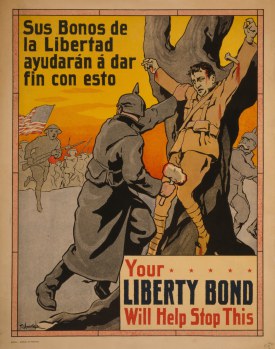 Liberty bonds crucified soldier