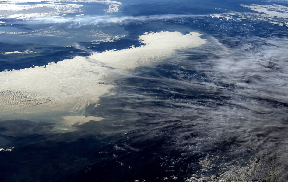 View of the Alps From Space