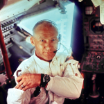 Astronaut Buzz Aldrin in the Apollo 11 Lunar Module