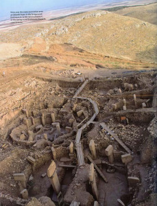 View over the main excavation area at Gobekli Tepe