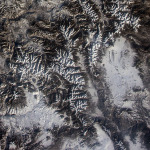 Rocky Mountain National Park Viewed From ISS