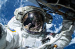 Astronaut Barry Wilmore on the First of Three Spacewalks