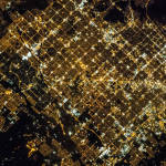 View of Glendale and Phoenix from ISS