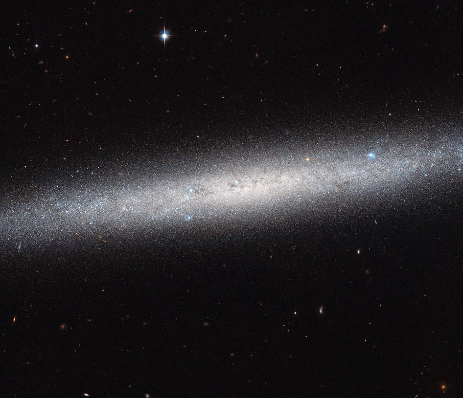 Hubble Views a Galaxy on Edge